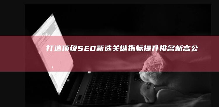 打造顶级SEO：甄选关键指标提升排名新高公司